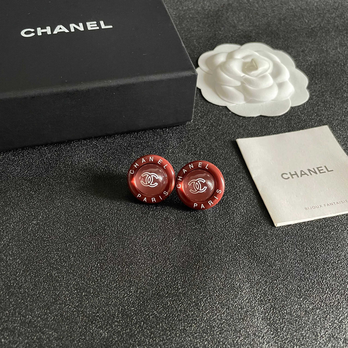 Chanel Interlocking C Letter Stud Earrings - album image 6