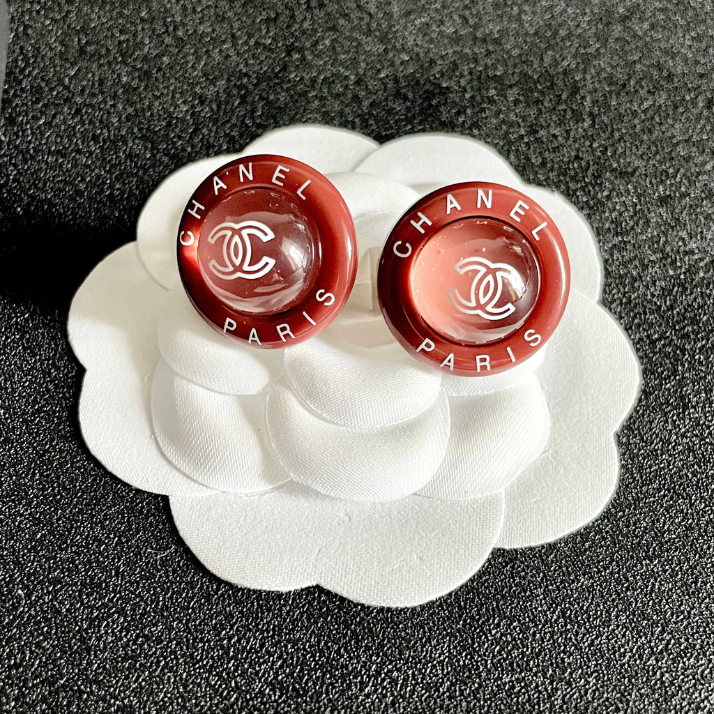 Chanel Interlocking C Letter Stud Earrings - album image 8