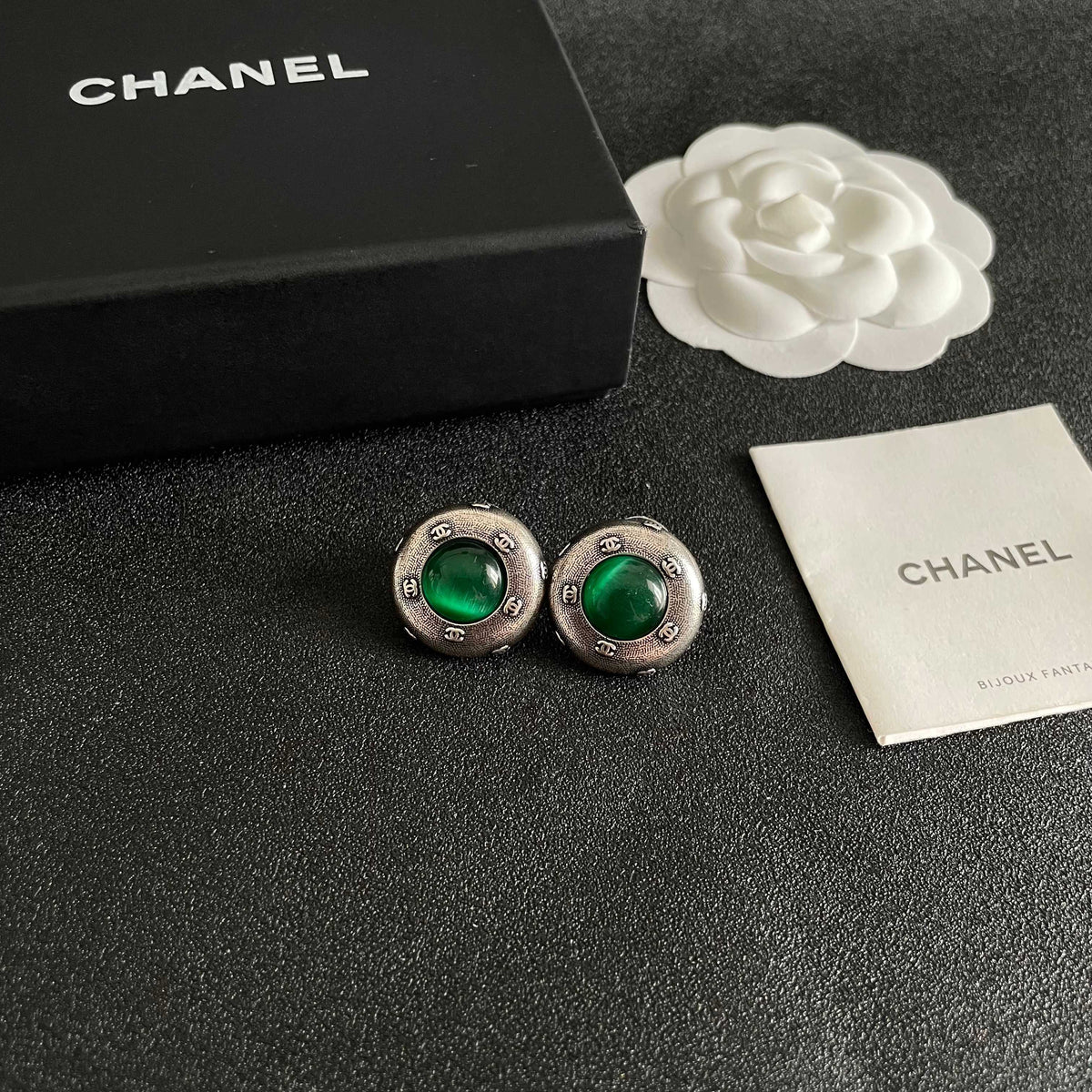 Chanel Interlocking C Stud Earrings - album image 6