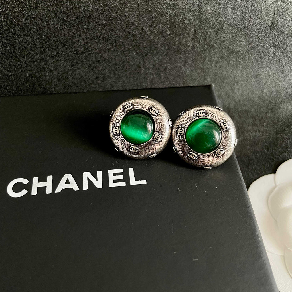 Chanel Interlocking C Stud Earrings - album image 9
