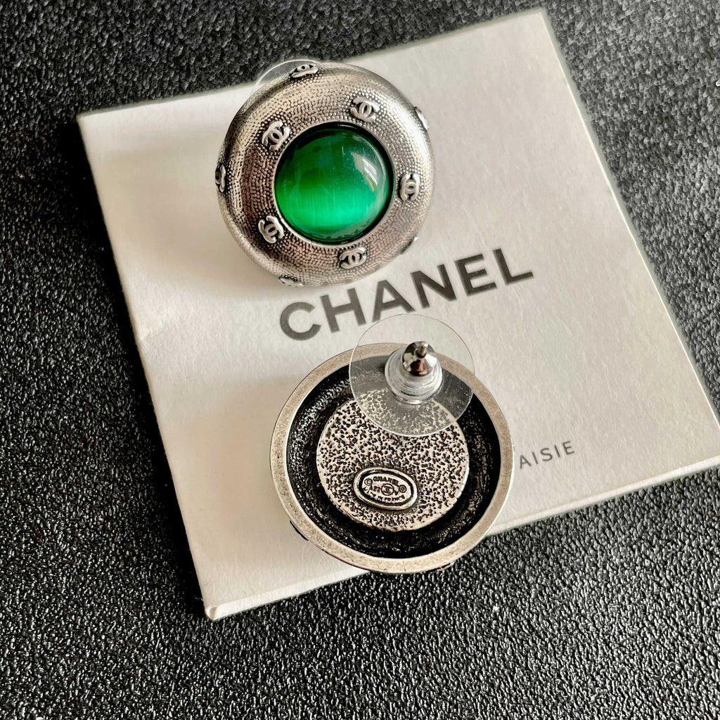Chanel Interlocking C Stud Earrings - album image 7