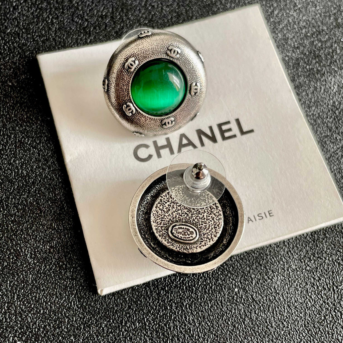 Chanel Interlocking C Stud Earrings - album image 7
