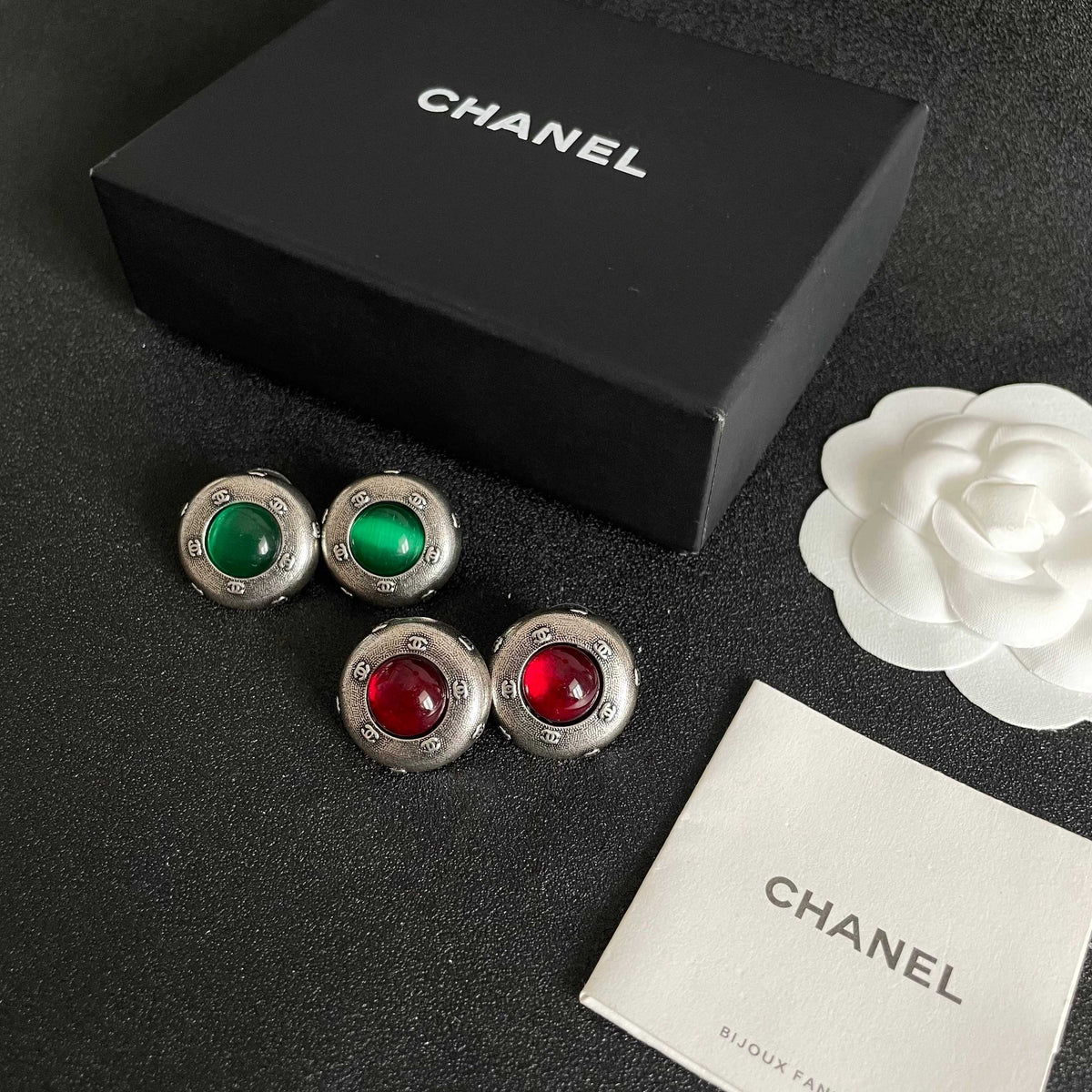 Chanel Interlocking C Stud Earrings - album image 10