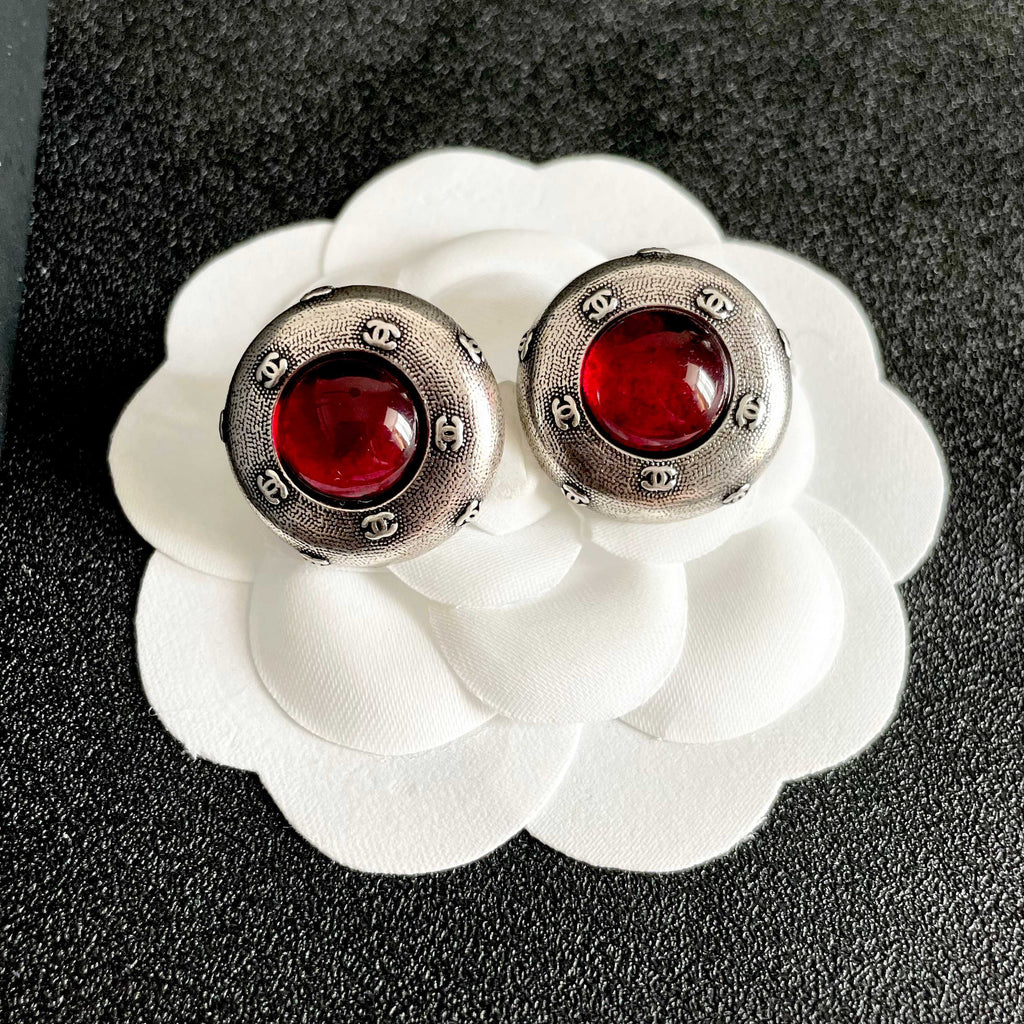 Chanel Interlocking C Stud Earrings - album image 8