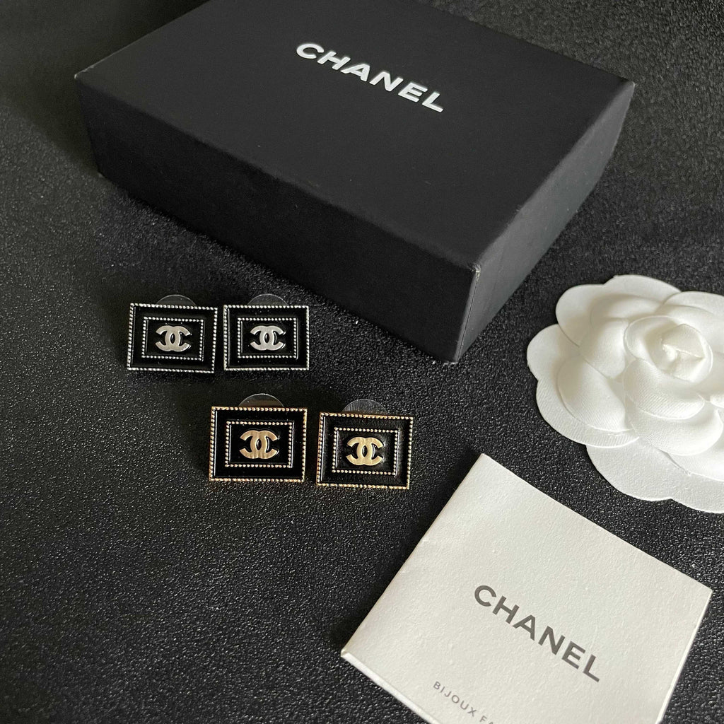 Chanel Interlocking C Stud Earrings - album image 5