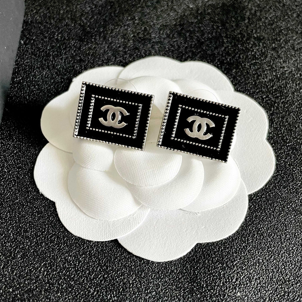 Chanel Interlocking C Stud Earrings - album image 8
