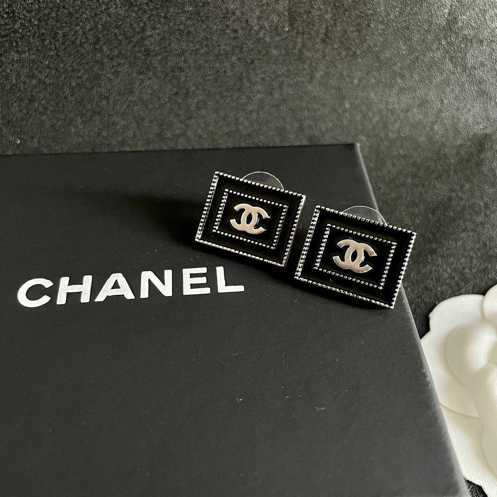 Chanel Interlocking C Stud Earrings - album image 9