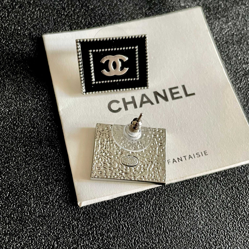 Chanel Interlocking C Stud Earrings - album image 7
