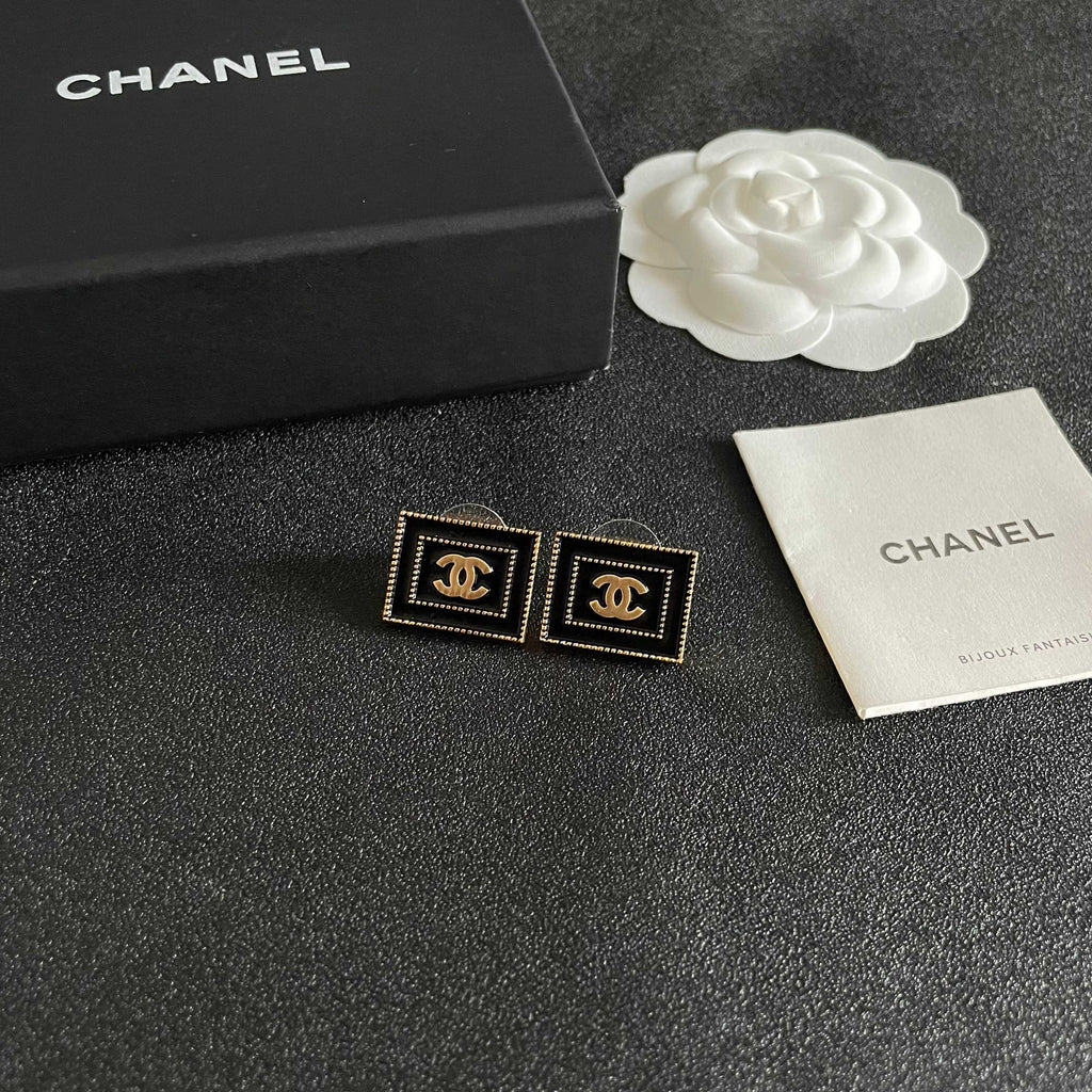 Chanel Interlocking C Stud Earrings - album image 6