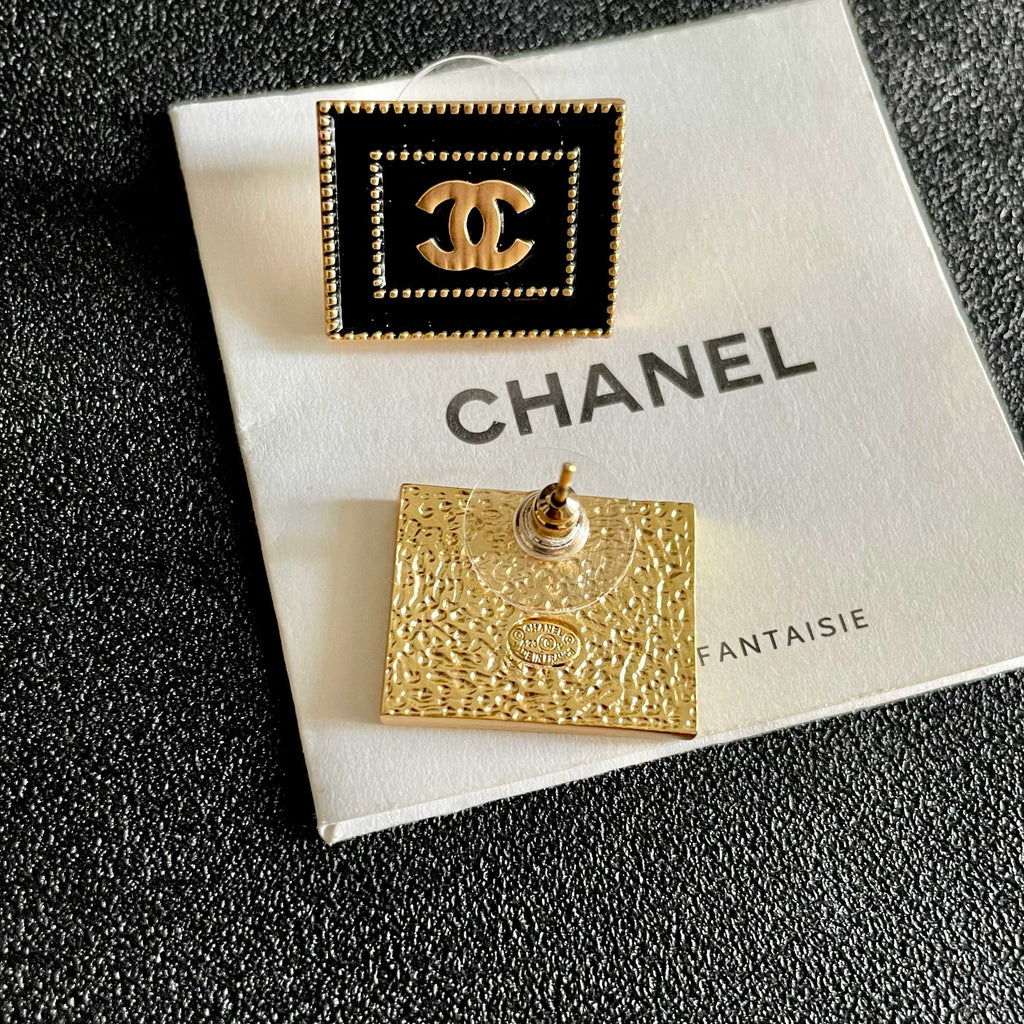 Chanel Interlocking C Stud Earrings - album image 7