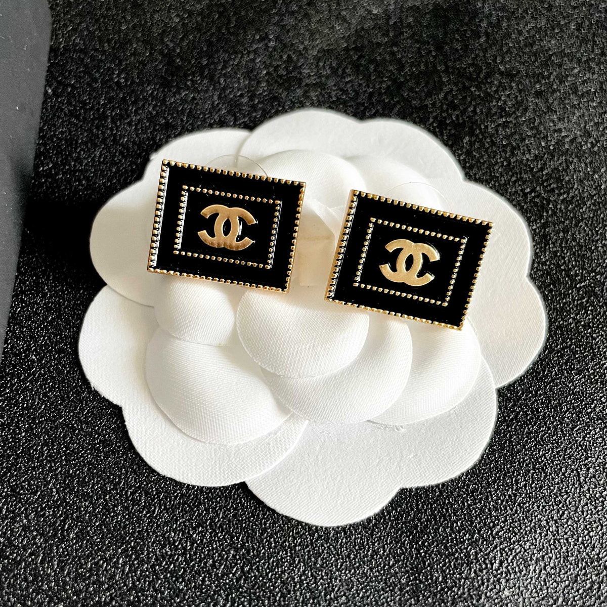 Chanel Interlocking C Stud Earrings - album image 8