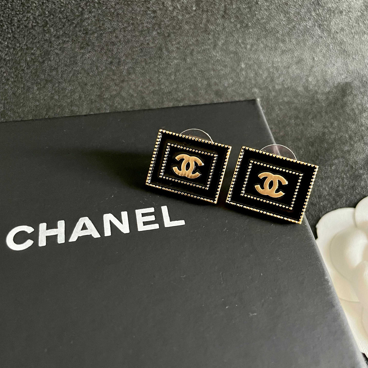 Chanel Interlocking C Stud Earrings - album image 9