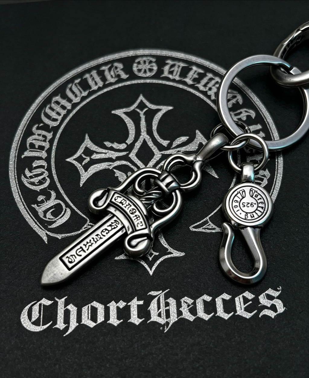 Chrome Hearts Dagger and Tag Clip Keychain - album image 5