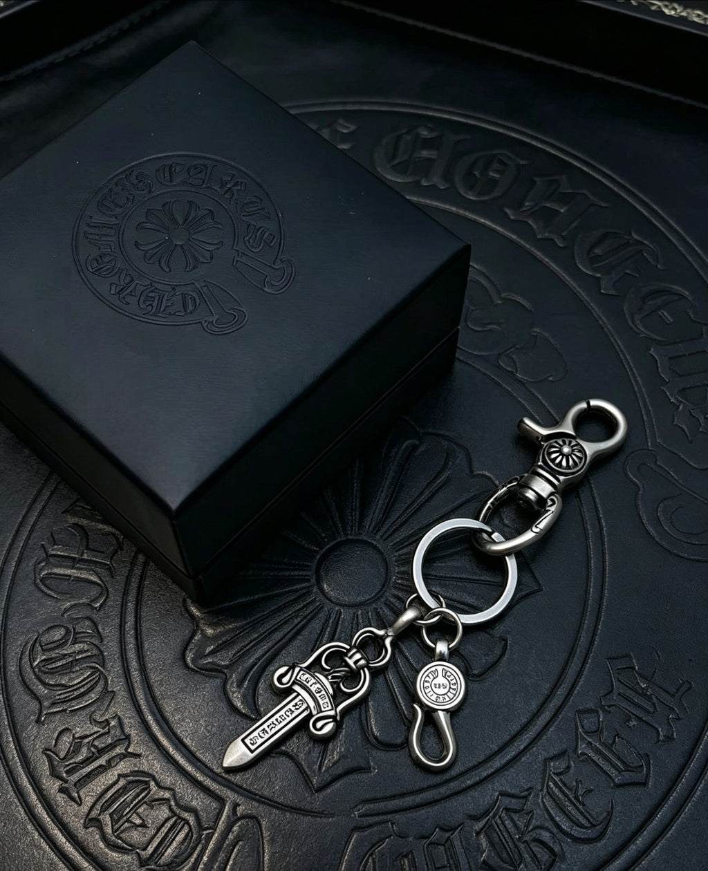 Chrome Hearts Dagger and Tag Clip Keychain - album image 4