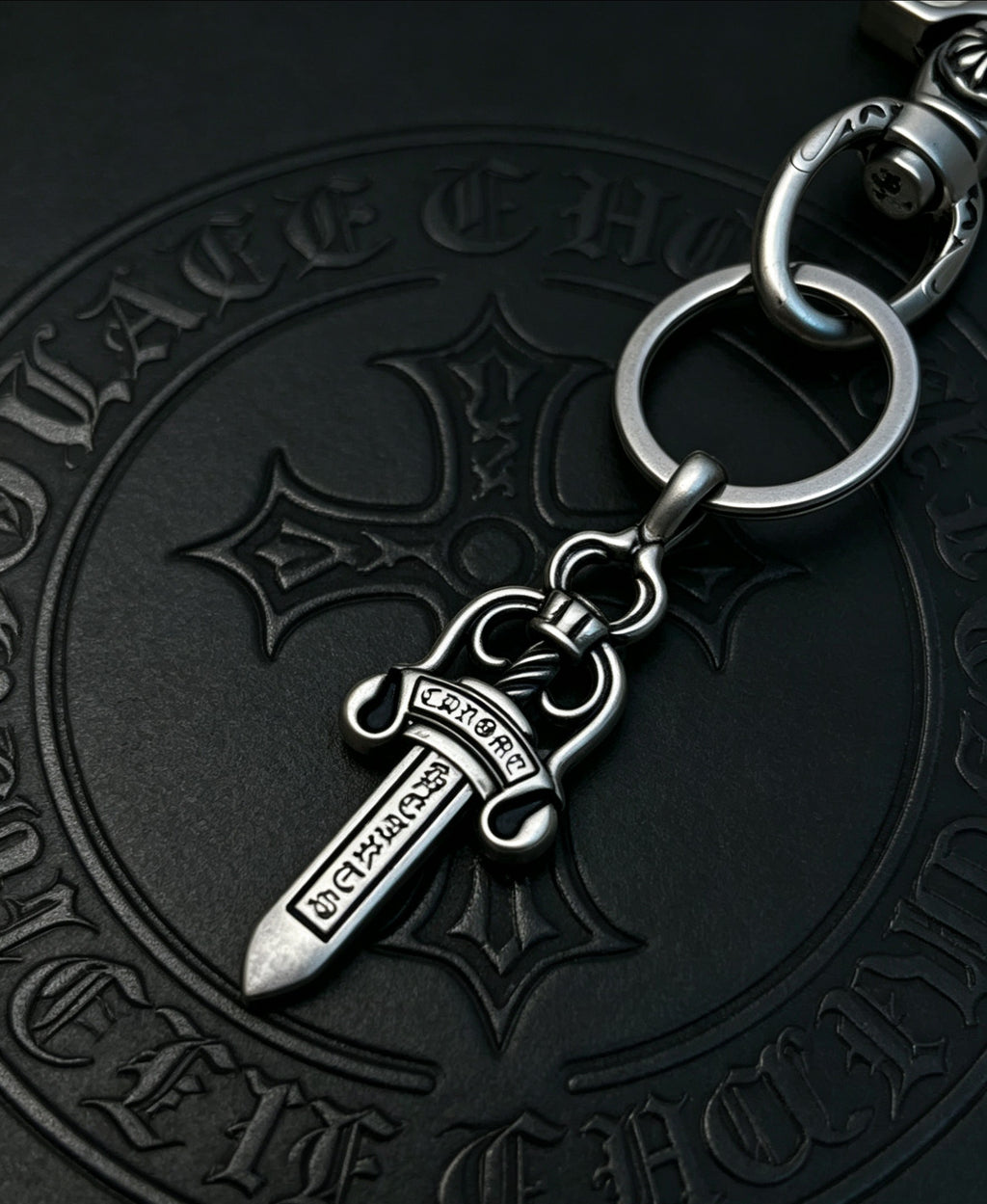 Chrome Hearts Sword Key Antiqued Chain Belt - album image 5