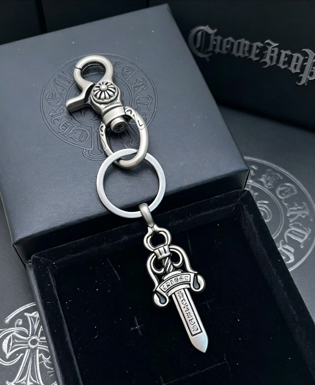 Chrome Hearts Sword Key Antiqued Chain Belt - album image 2
