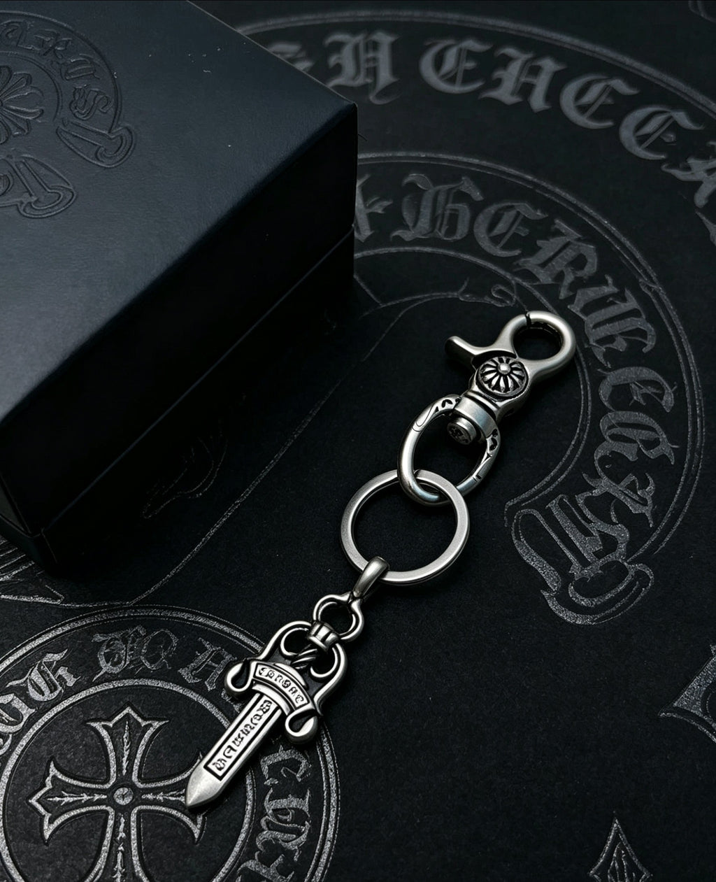 Chrome Hearts Sword Key Antiqued Chain Belt - album image 4