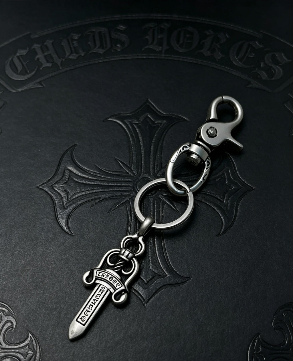 Chrome Hearts Plain Dagger Drop Key Ring - album image 3