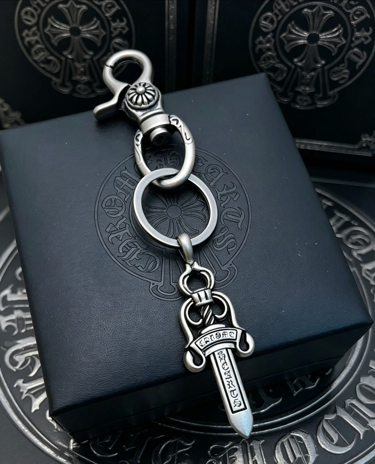 Chrome Hearts Plain Dagger Drop Key Ring - album image 1