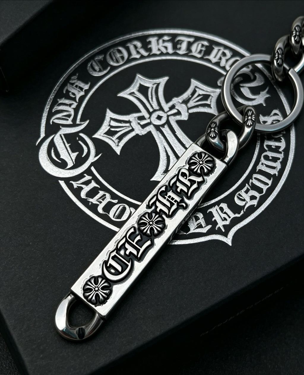 Chrome Hearts Engraved Nameplate Keychain - album image 2