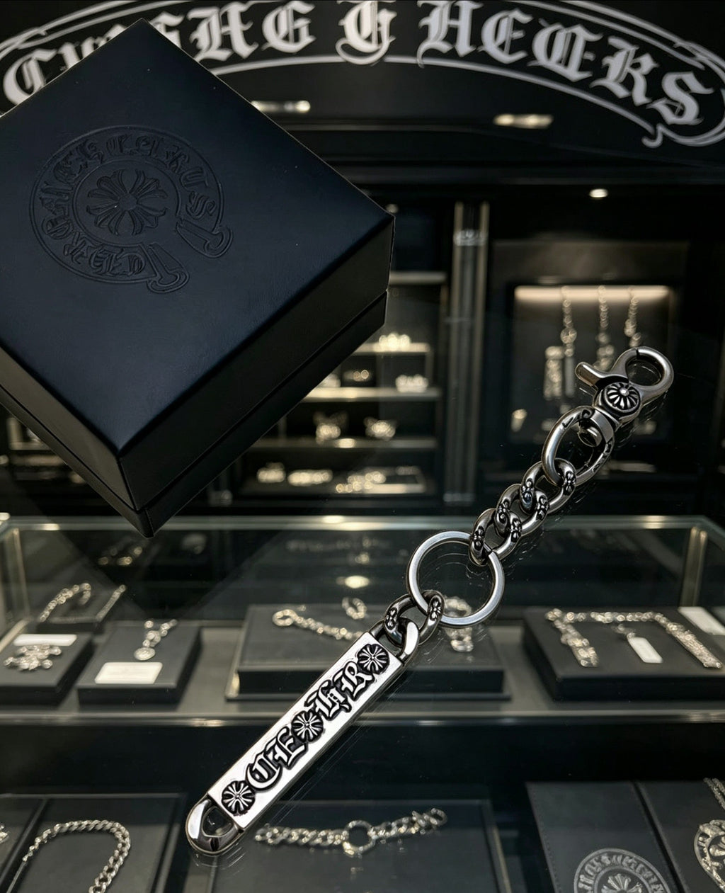 Chrome Hearts Engraved Nameplate Keychain - album image 5
