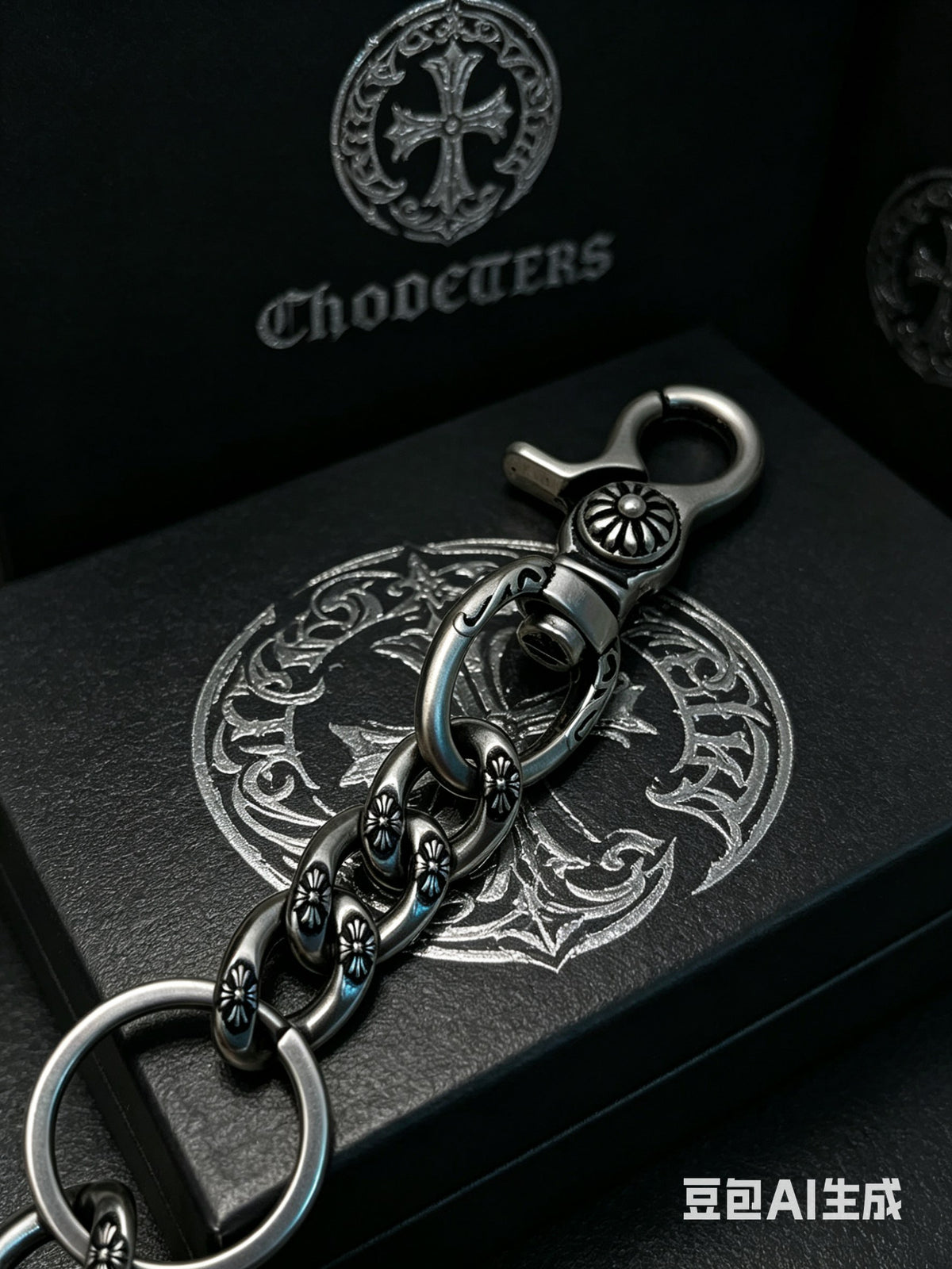 Chrome Hearts Cross Plaque Key Antiqued Chain Belt - album image 6
