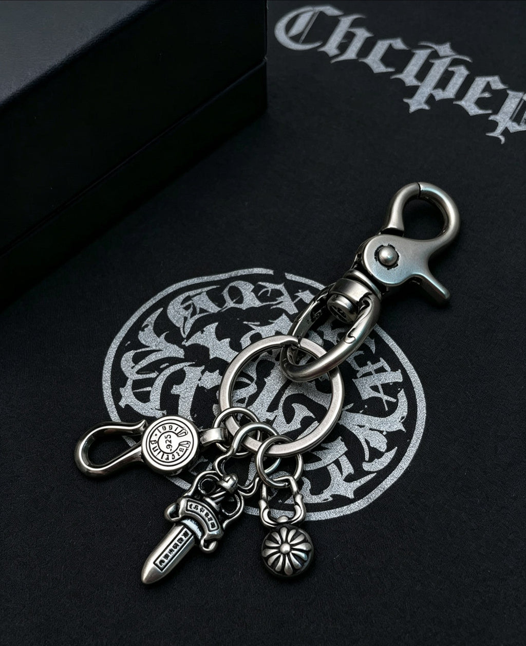 Chrome Hearts Sword Key Antiqued Chain Belt - album image 3