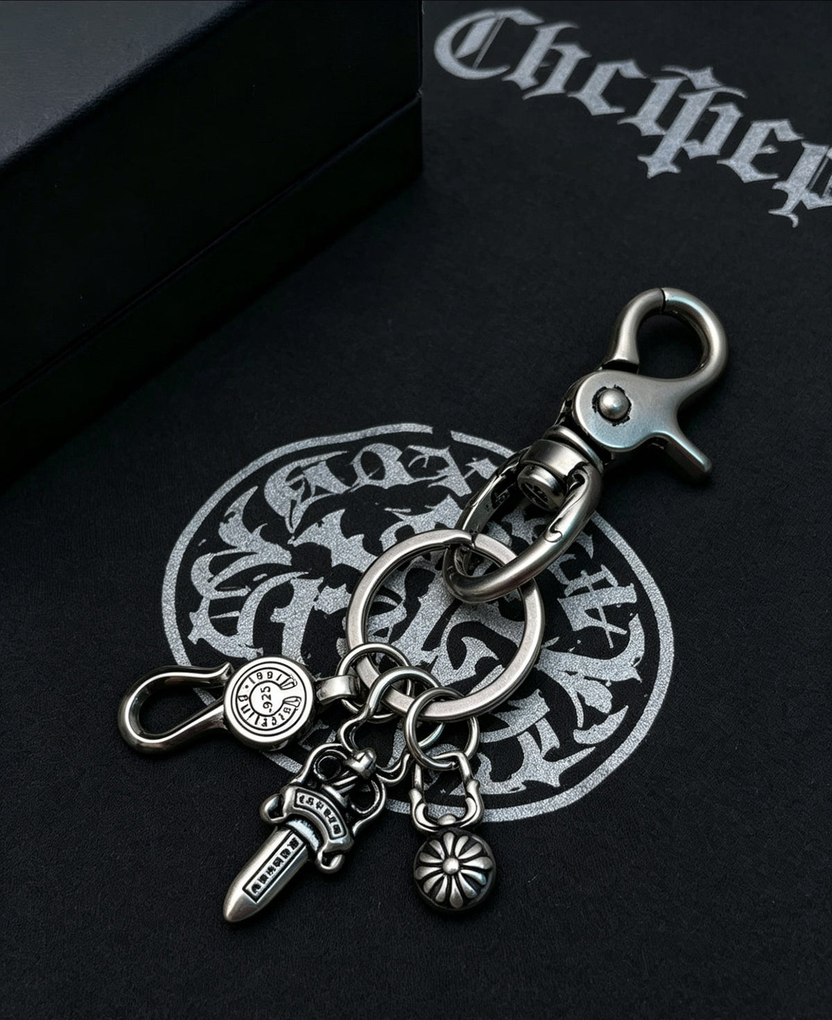 Chrome Hearts Sword Key Antiqued Chain Belt - album image 3