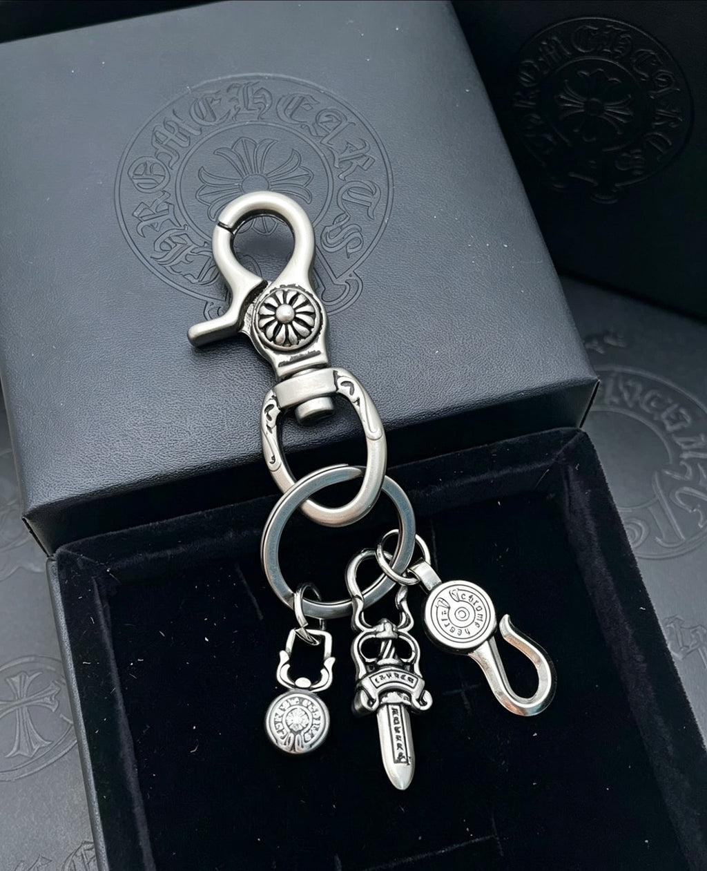 Chrome Hearts Sword Key Antiqued Chain Belt - album image 2