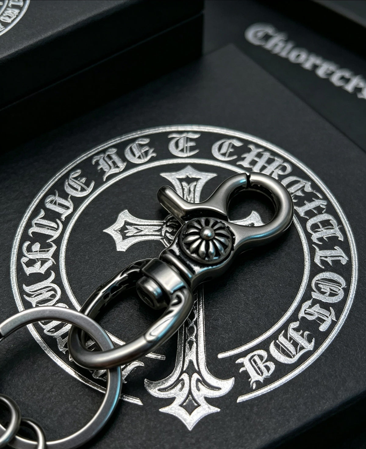 Chrome Hearts Dagger and Round Tag Keychain - album image 6