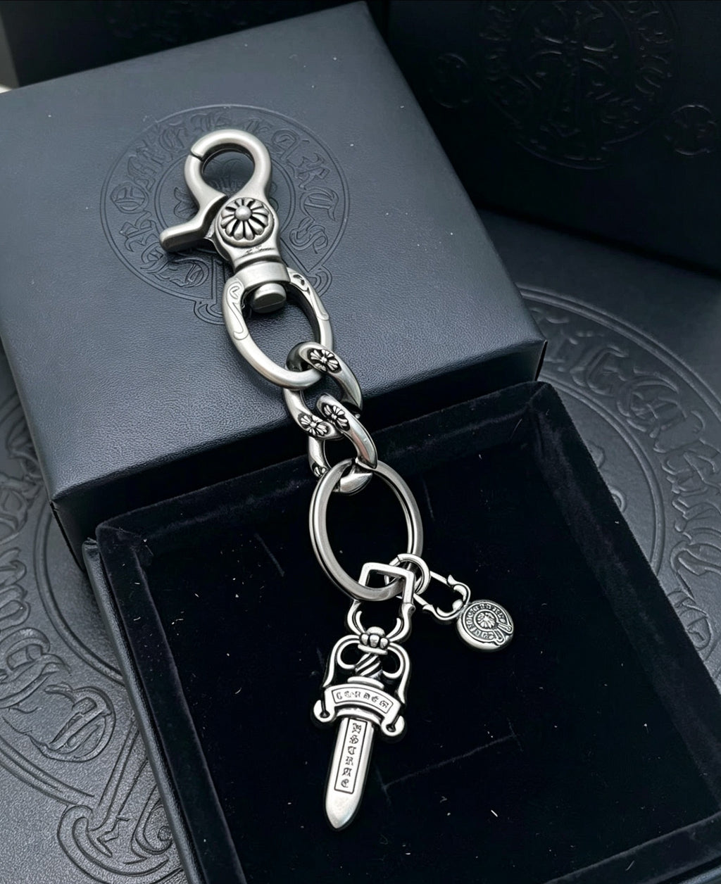 Chrome Hearts Sword Key Antiqued Chain Belt - album image 2