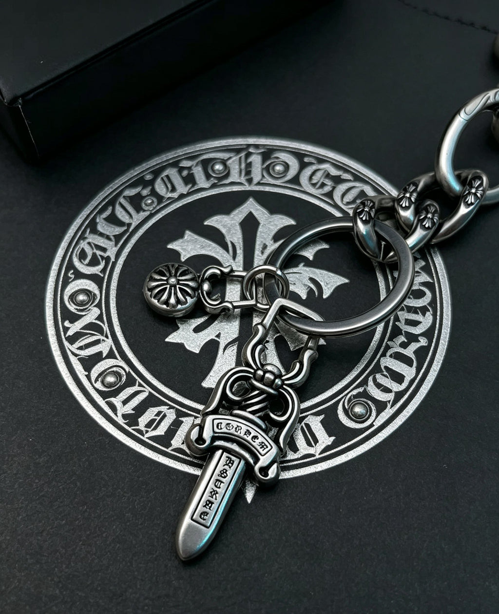 Chrome Hearts Sword Key Antiqued Chain Belt - album image 5