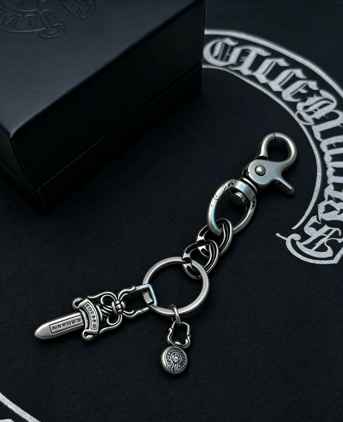 Chrome Hearts Sword Key Antiqued Chain Belt - album image 3