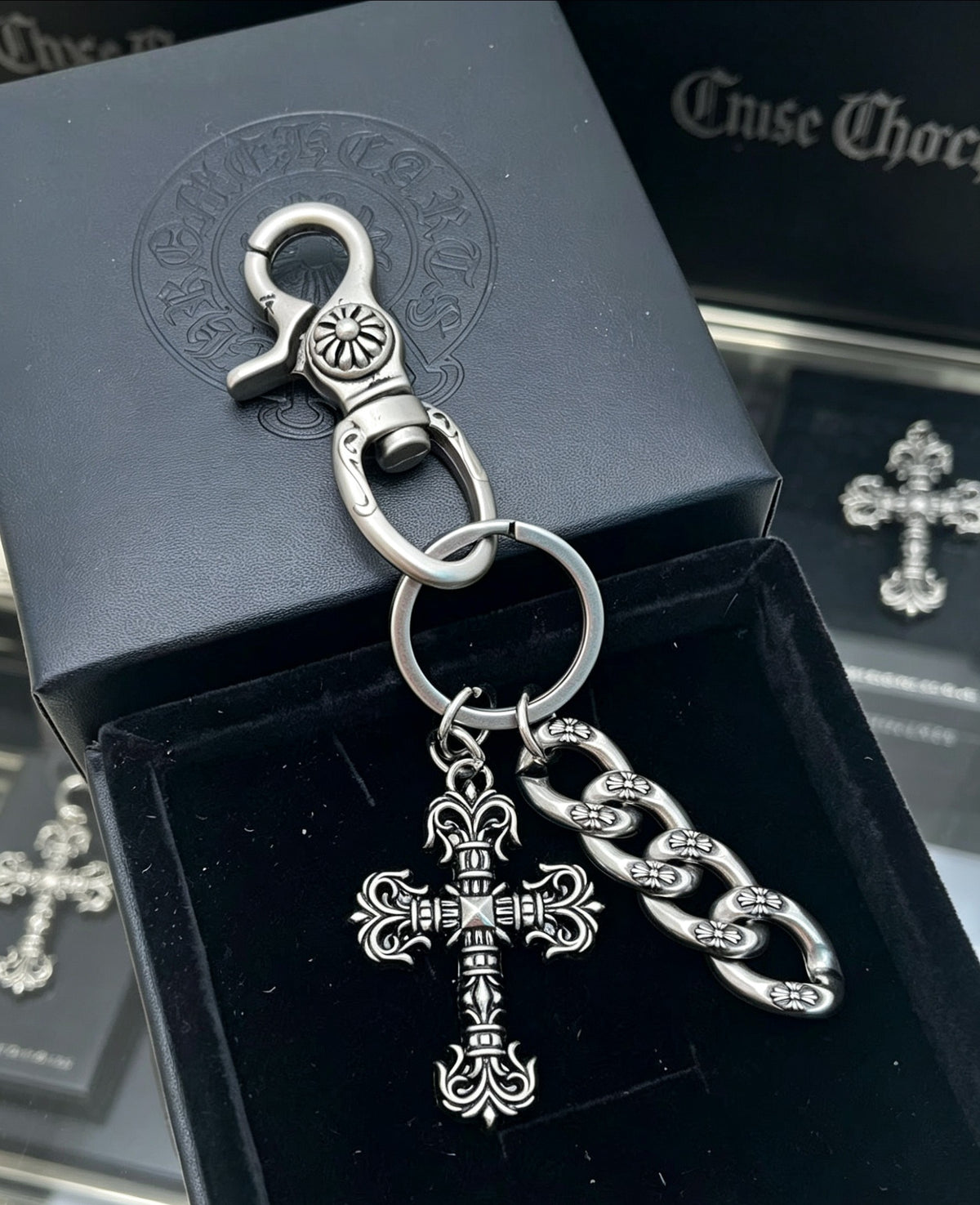 Chrome Hearts Cross Key Pendant Antiqued Chain Belt - album image 2