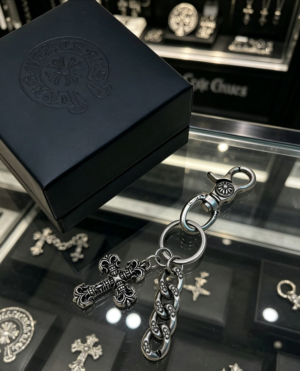 Chrome Hearts Cross Key Pendant Antiqued Chain Belt - album image 3