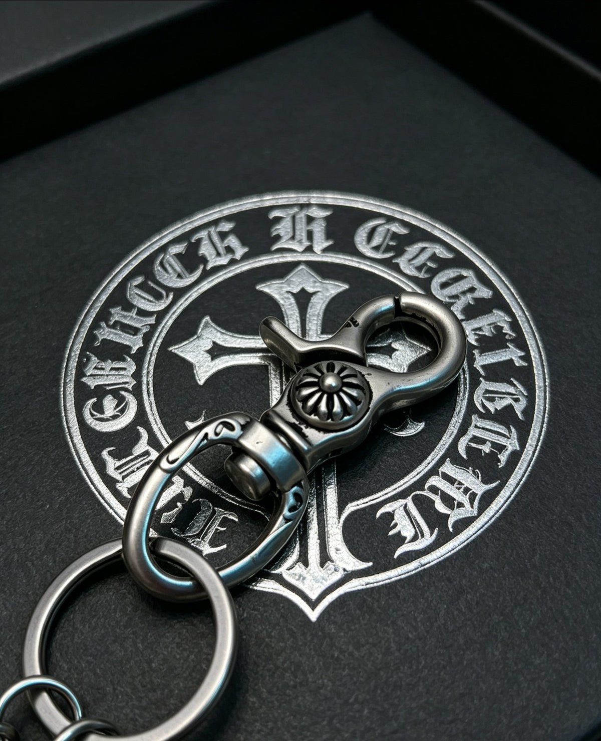 Chrome Hearts Ornate Cross Clip Key Ring - album image 6