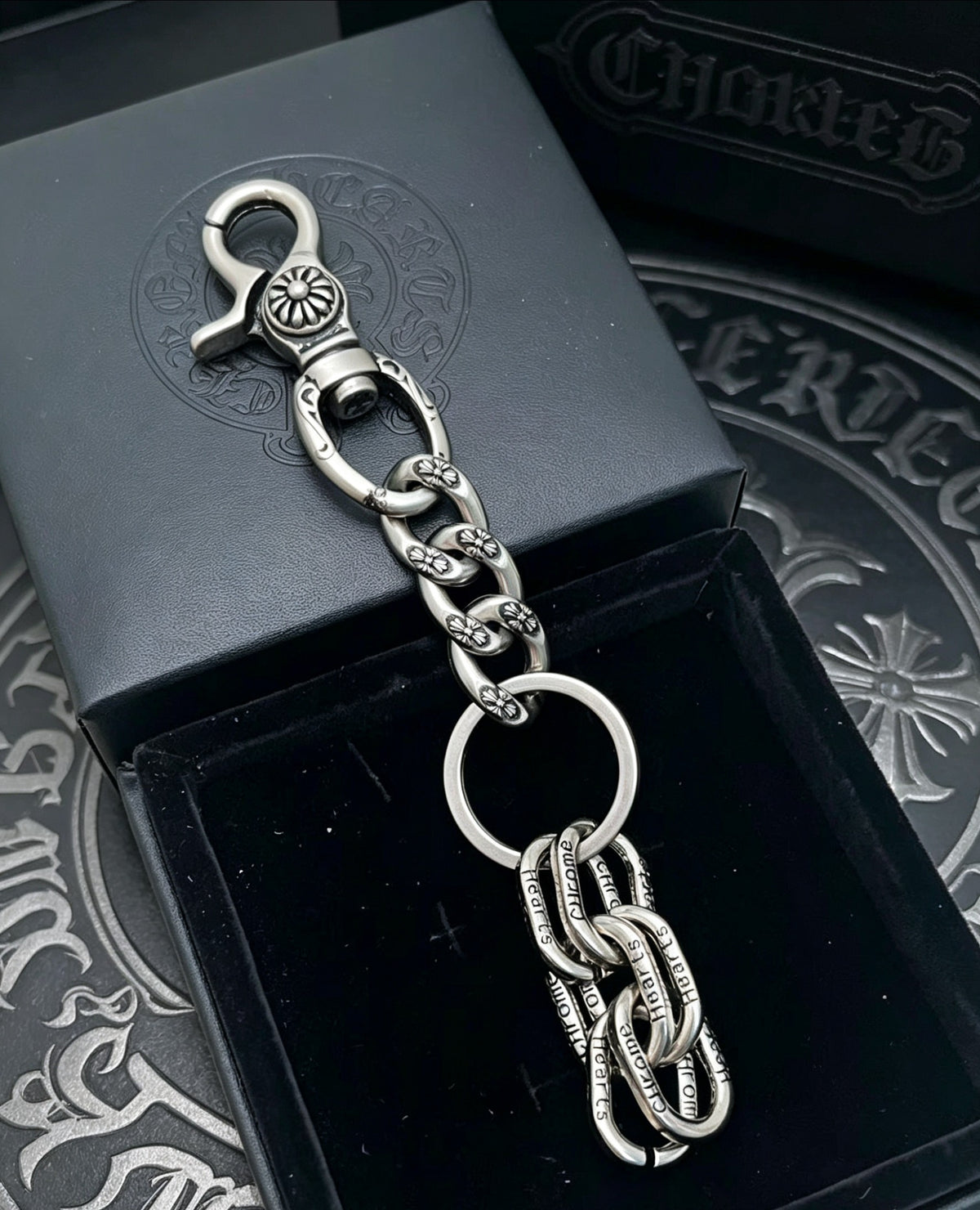 Chrome Hearts Lettered Link Clip Keychain - album image 2