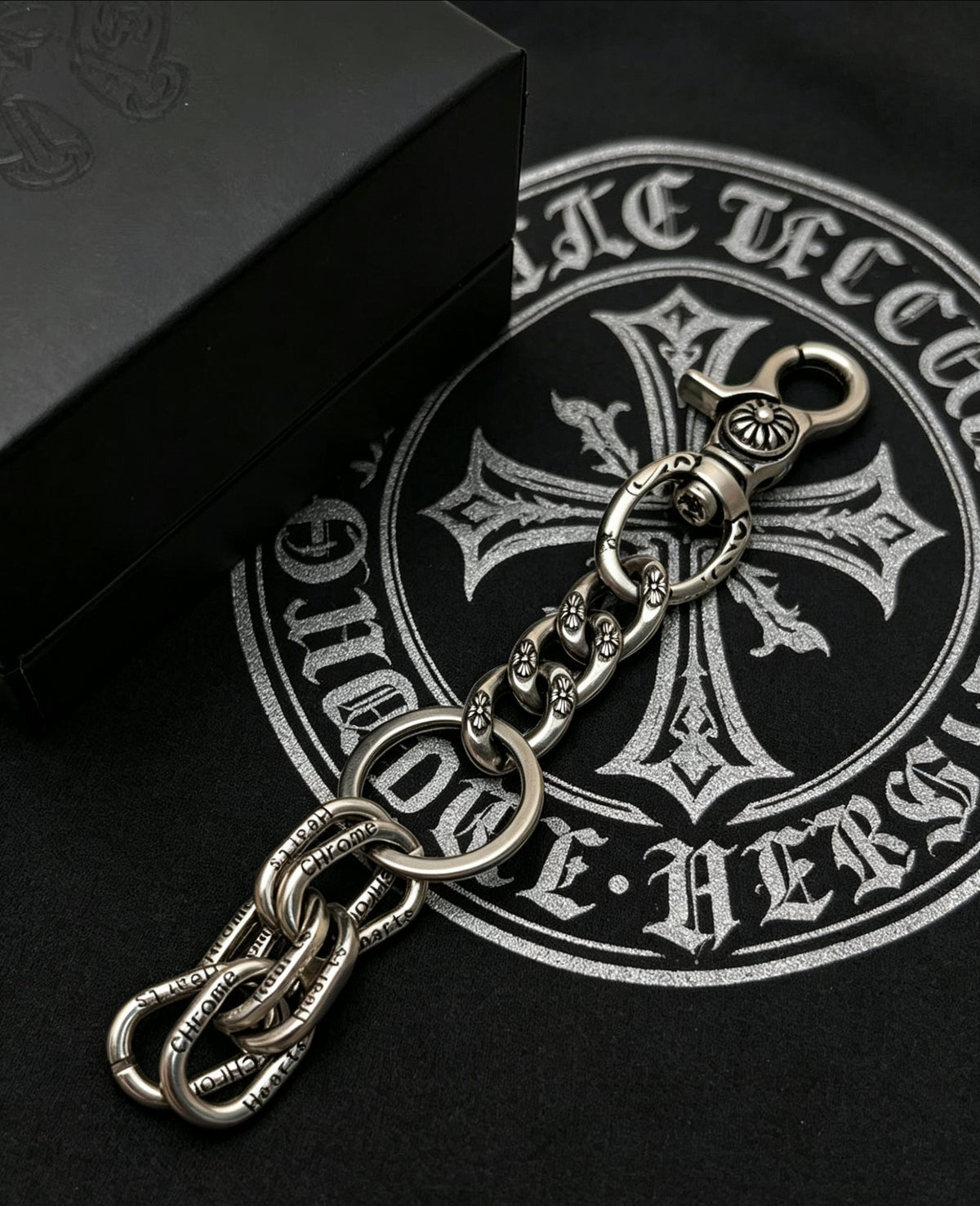 Chrome Hearts Cross Key Letter Antiqued Chain Chain Belt - album image 3