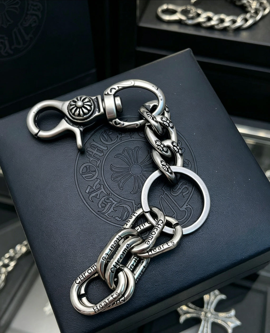 Chrome Hearts Cross Key Letter Antiqued Chain Chain Belt - album image 1