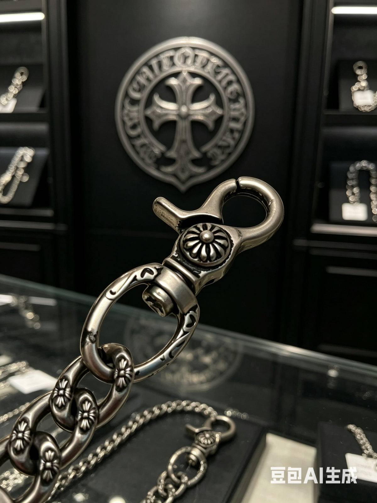 Chrome Hearts Cross Key Letter Antiqued Chain Chain Belt - album image 6