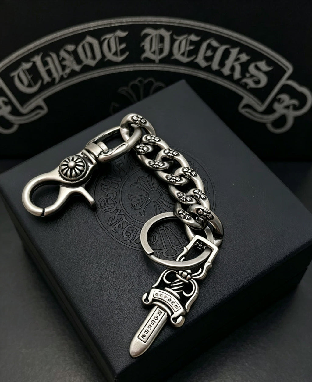 Chrome Hearts Sword Key Antiqued Chain Belt - album image 1