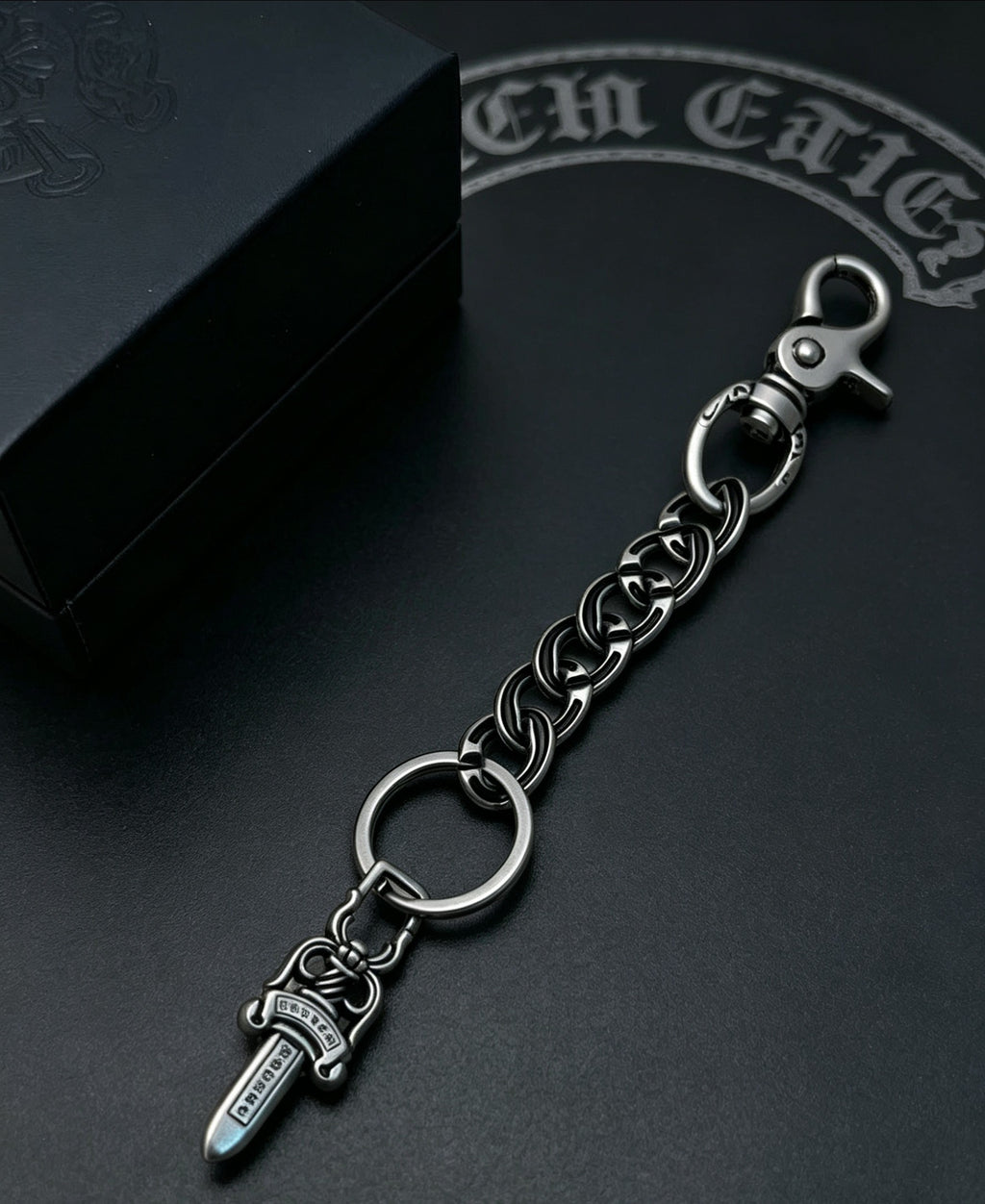 Chrome Hearts Sword Key Antiqued Chain Belt - album image 3