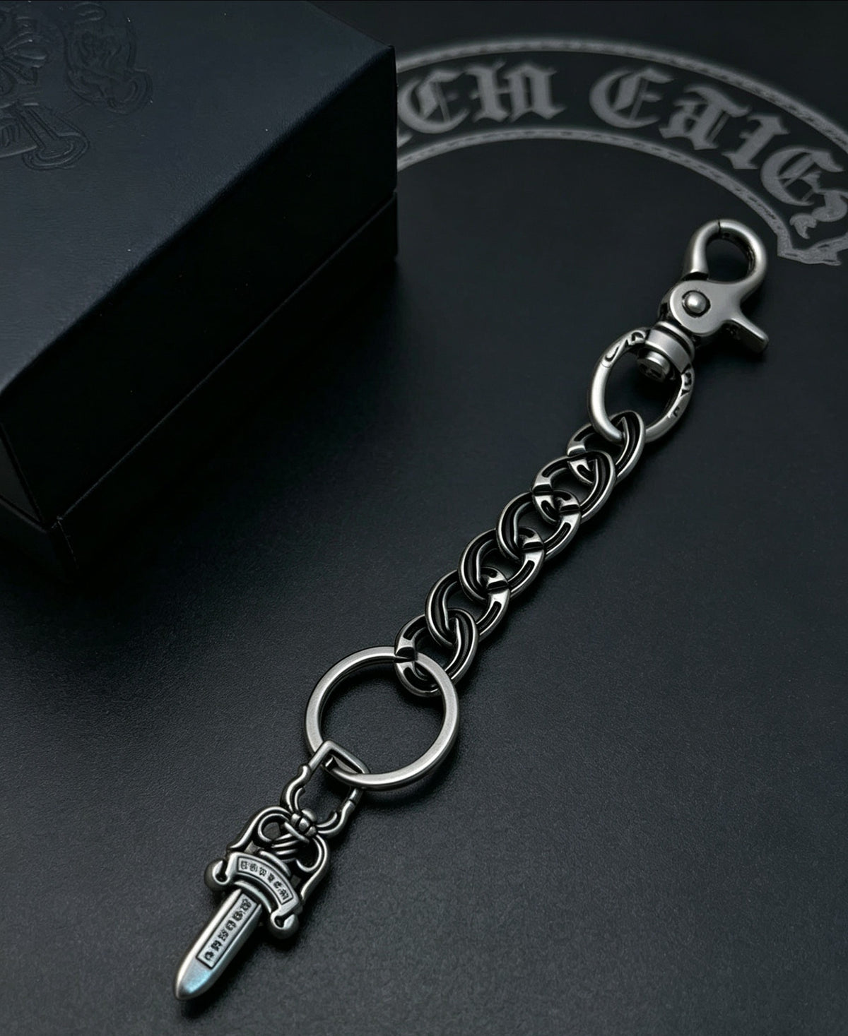 Chrome Hearts Sword Key Antiqued Chain Belt - album image 3
