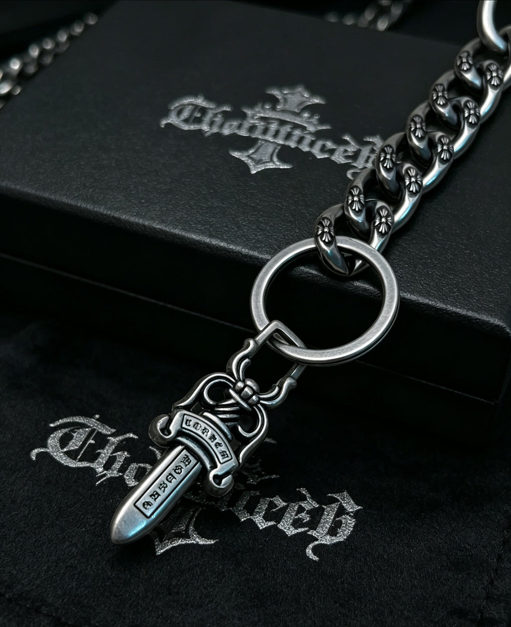 Chrome Hearts Sword Key Antiqued Chain Belt - album image 5