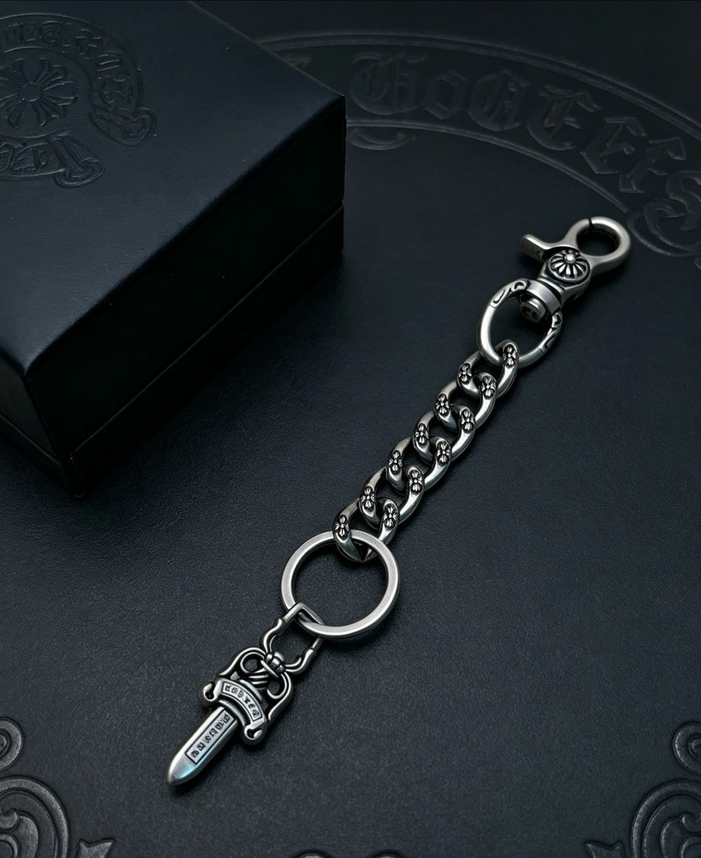 Chrome Hearts Sword Key Antiqued Chain Belt - album image 4