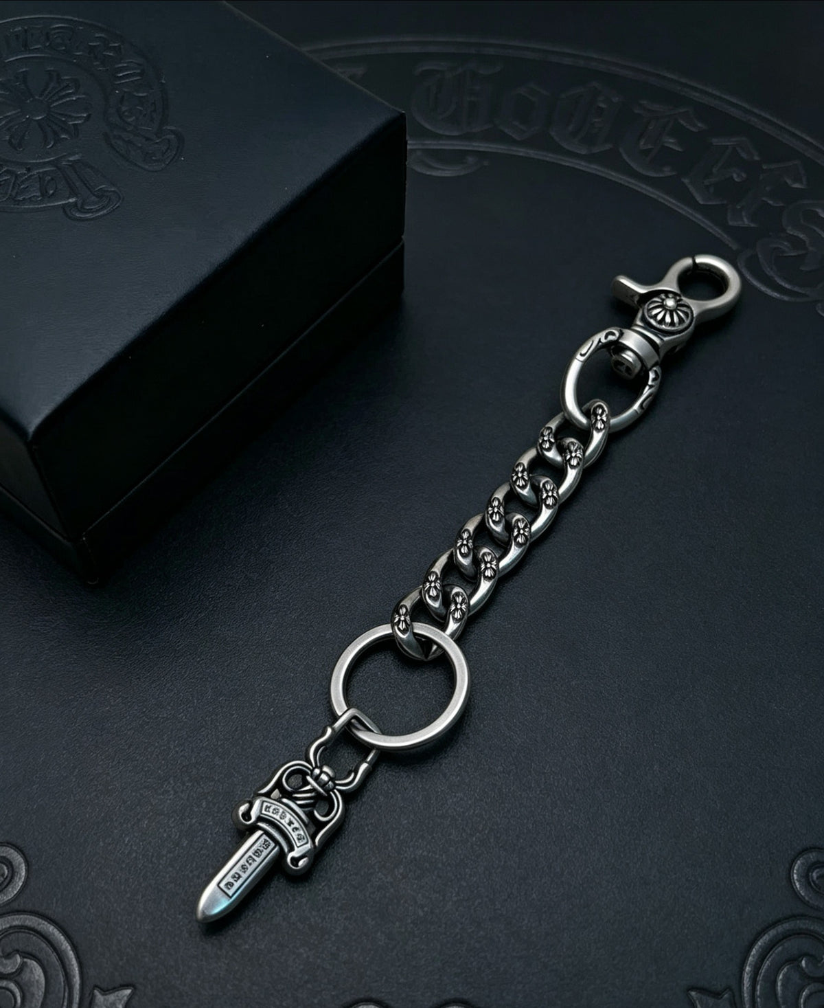 Chrome Hearts Sword Key Antiqued Chain Belt - album image 4