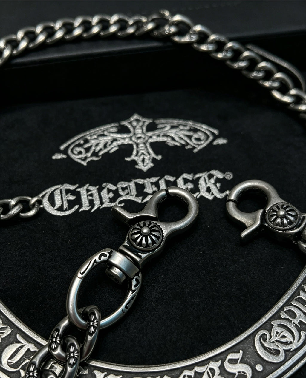 Chrome Hearts Sword Key Antiqued Chain Belt - album image 6