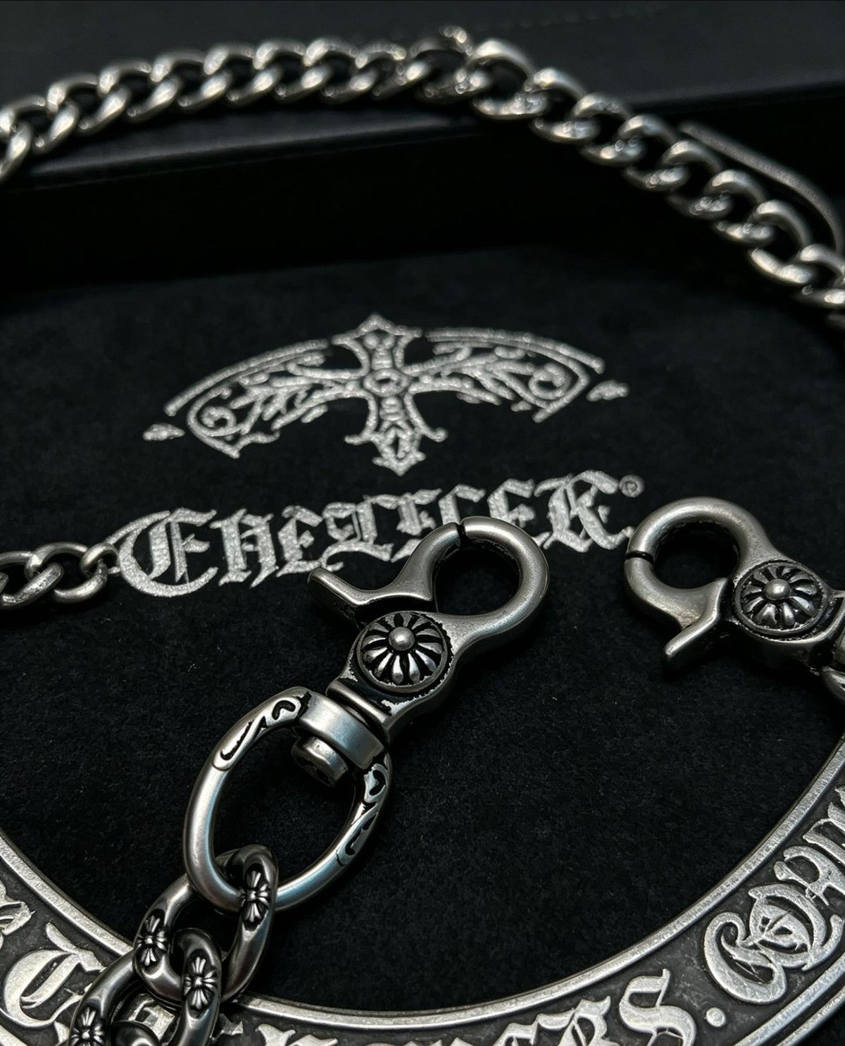 Chrome Hearts Sword Key Antiqued Chain Belt - album image 6