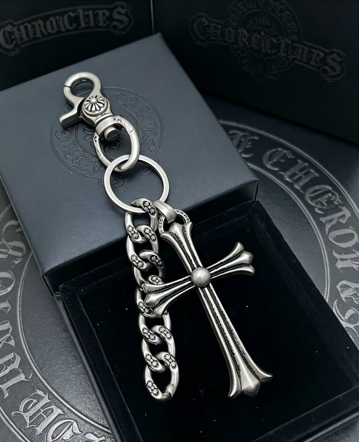 Chrome Hearts Long Cross Chain Key Ring - album image 2