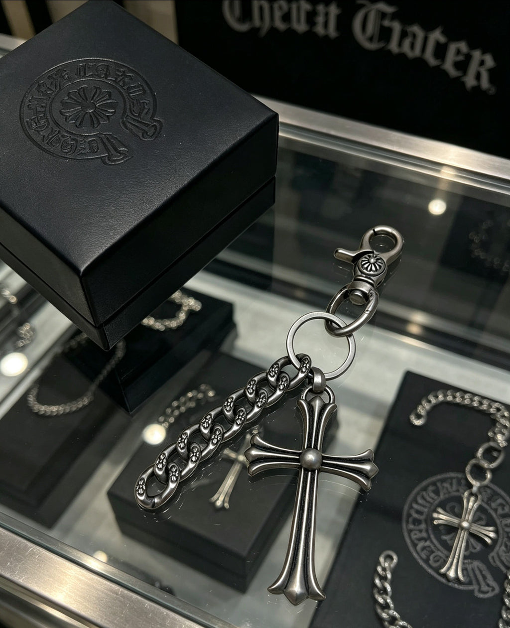 Chrome Hearts Cross Key Pendant Antiqued Chain Belt - album image 3